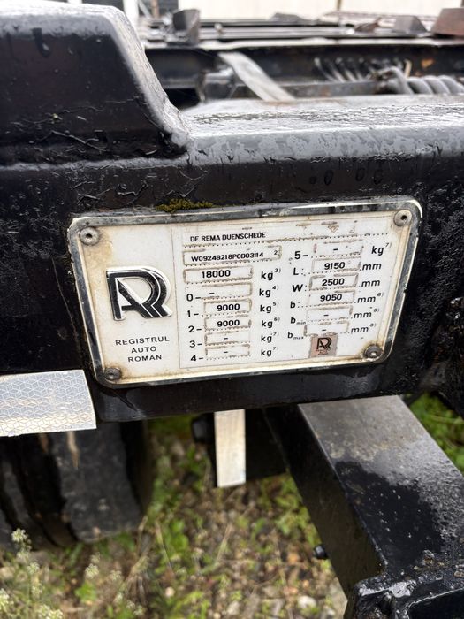 Remorca camion abrollkipper