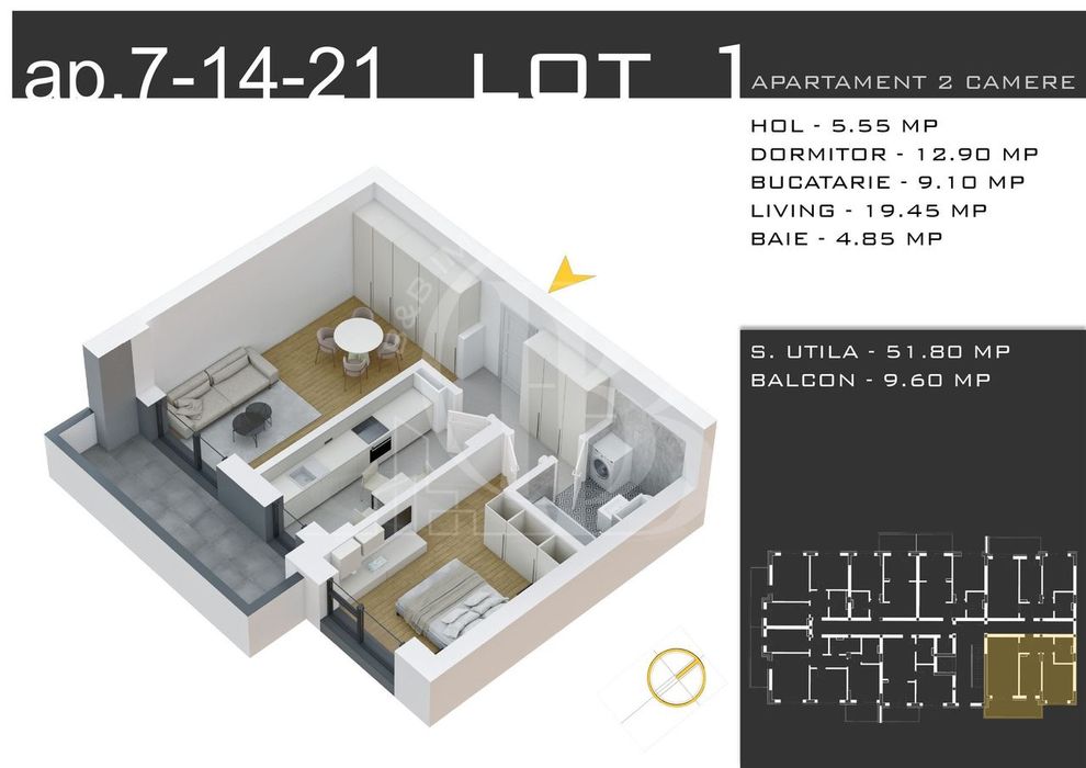 Apartment in Bucuresti - Vedere 4