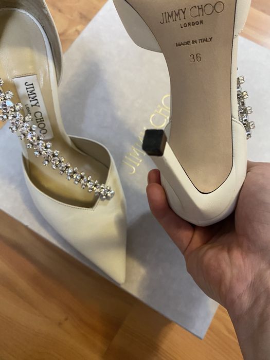 Pantofi Jimmy Choo Bee 100 Leather Pumps