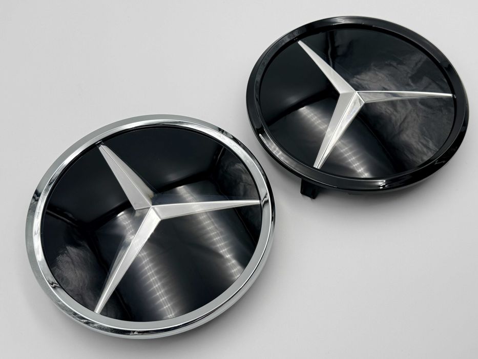 Emblema Compatibila Mercedes W204 sticla crom/negru distronic c class