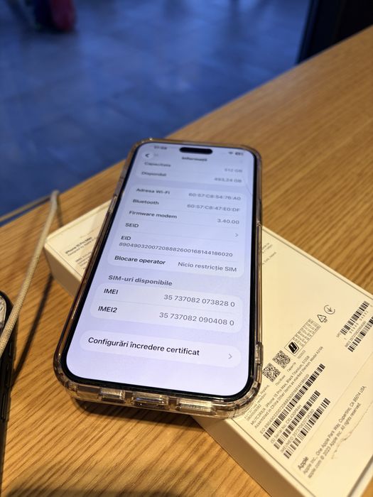 Schimb 15 pro max 512 gb