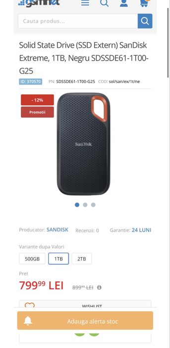 SSD Extern SanDisk 1TB