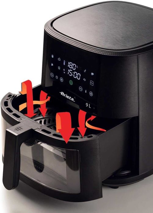 Фритюрник/Еър Фрайър с горещ въздух Ariete Air Fryer 4630, 1500W, 9л