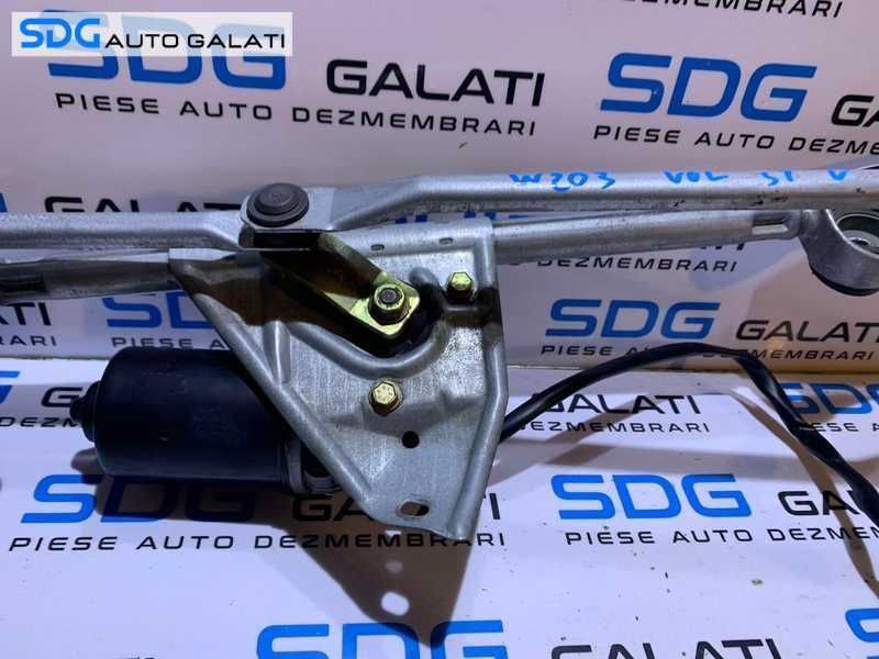 Ansamblu cu Motoras Brat Brate Stegatoare Parbriz Mercedes Benz W203 C Class 2000 - 2007 Cod A2038200342 A2038204042 A2038200305 A2038200505