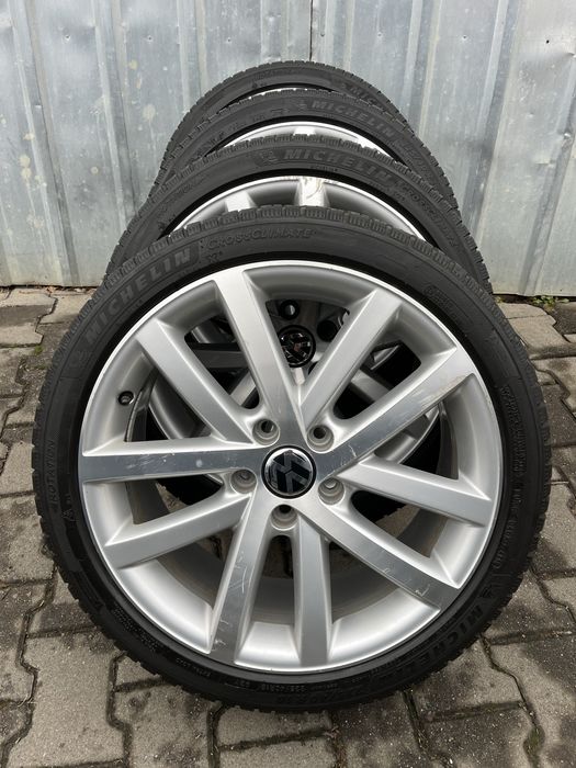 Jante 5x112mm, anvelope iarna 225/40 R18, VW Golf 5/6/7/8, Touran, Eos