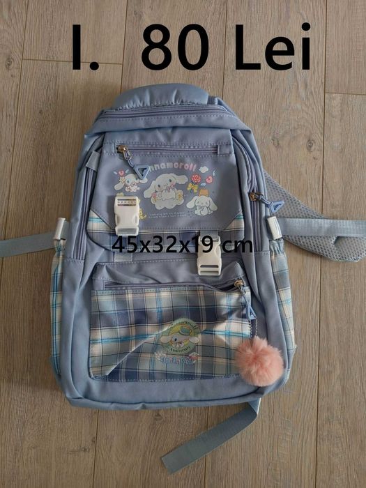 Ghiozdan / rucsac NOU,  Capybara, fotbal, Brainrot, Cinnamoroll, astronaut