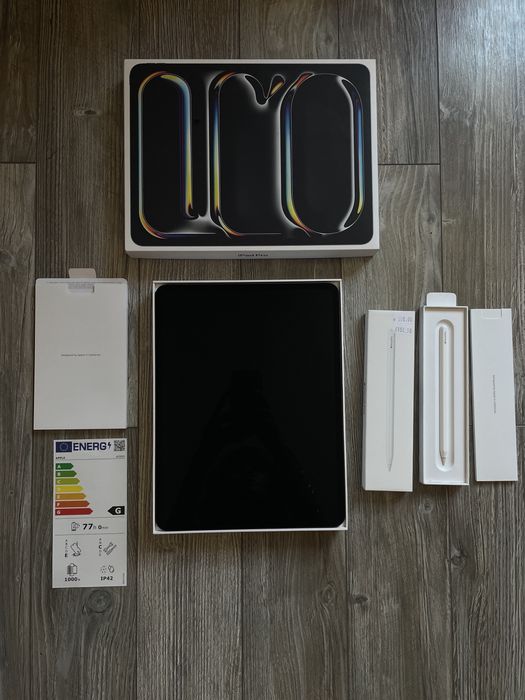 iPad Pro 13” M4 (2024) 512GB Wi-Fi Space Black + Apple Pencil Pro + Застраховка до 09/2027