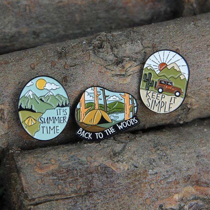 Значки гор брошь для подарка,