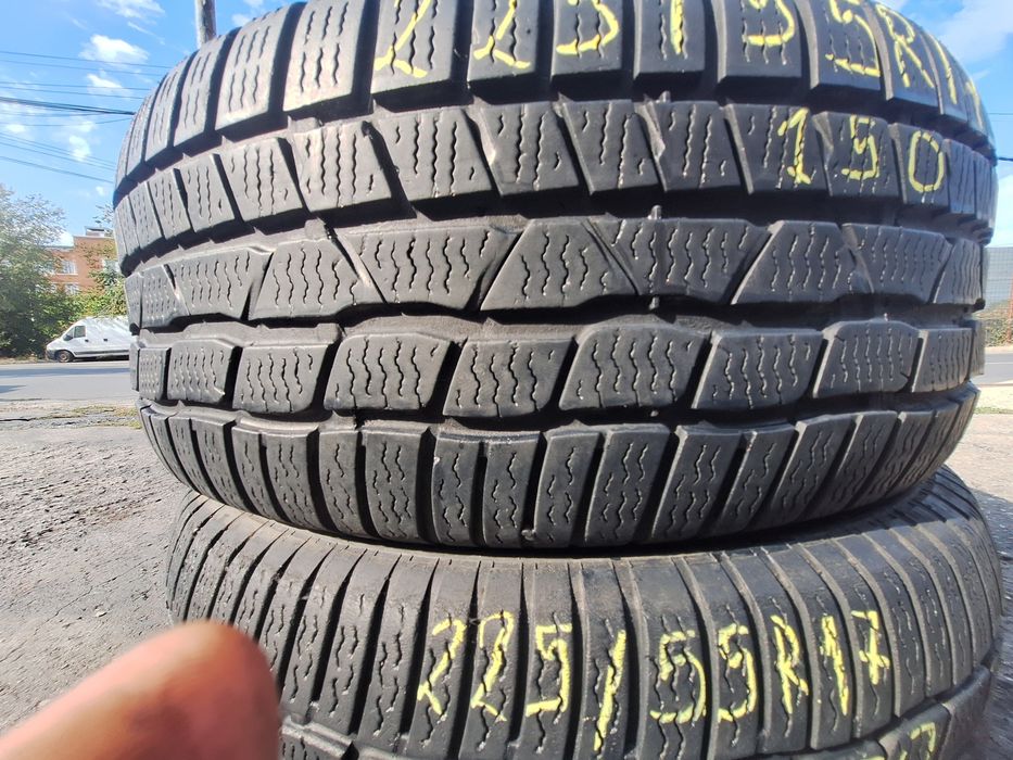 2 anvelope iarna 225/55r17 Continental Montaj Gratuit