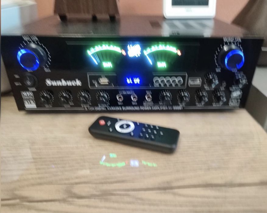 Усилитель с эквалайзером, Bluetooth, USB порт