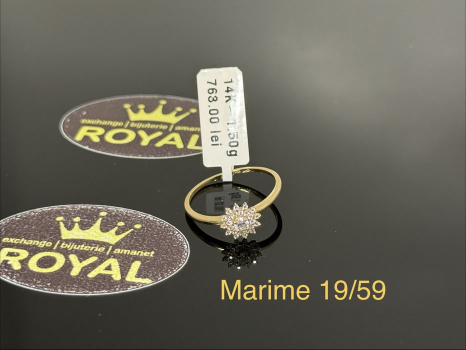Bijuteria ROYAL : Inel AUR 14K NOU / 1.5 GR