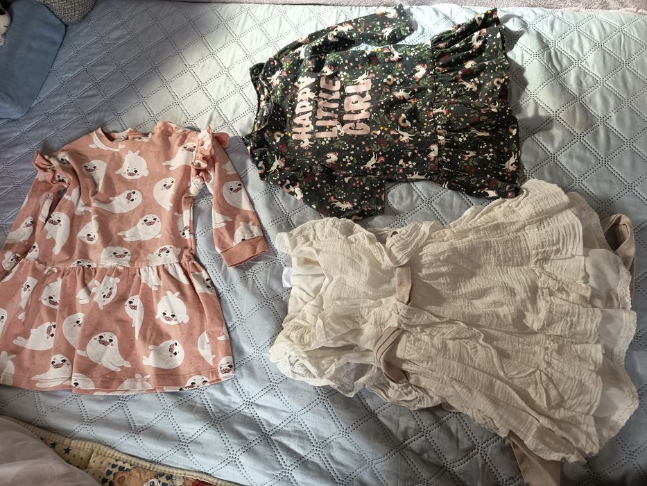 Vând pachet de 14 rochițe fetița 70ron pachetul 9-12luni
