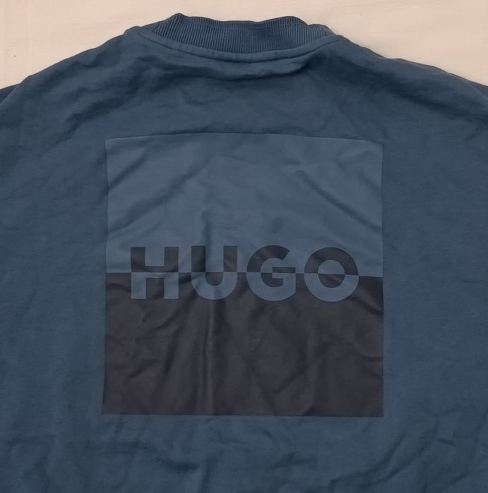 Hugo Boss Dusplited Sweatshirt оригинално горнище L Бос памучен суичър горно горница