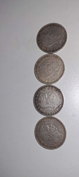 Monede argint 1942 Regele Mihai 4 bucati