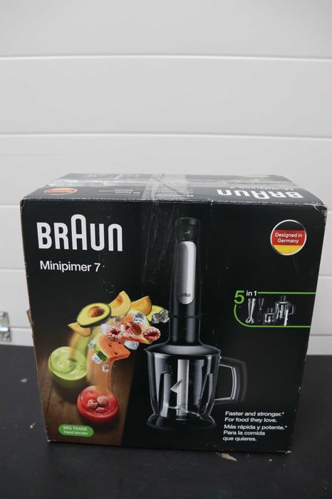 Braun MultiQuick 7 Ръчен блендер 5 в 1 MQ7045X, 1000W, ActiveBlade