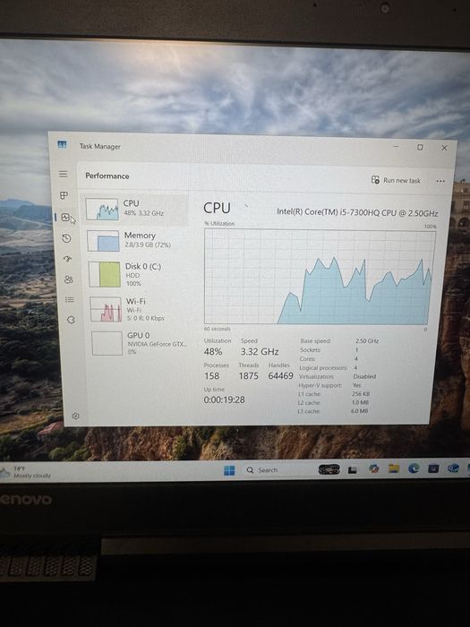 Lenovo y520 i5 7300hq