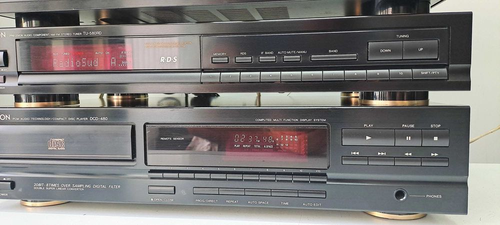 Amplituner PMA-480R + Tuner TU-580RD + CD Player DCD-480 – Linie Audio Denon Gold-Feet Japan