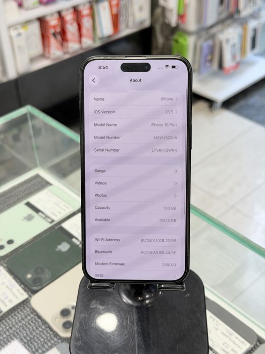 Apple iPhone 16 Plus 128GB Black