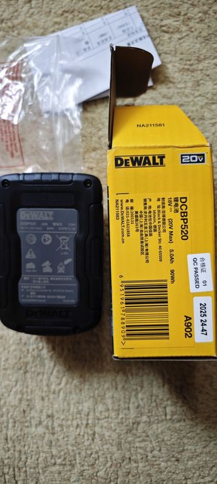 Аккумулятор DeWALT Powerstack 5.0 Ah (DCBP521) — Новый / Оригинал