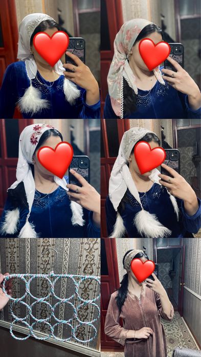 Халаттар орамалдарымен 2к үкісімен орамалдар 500