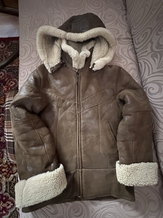 Дубленка детская мальчиковая натуральная на 4-5 лет рост 104-110см