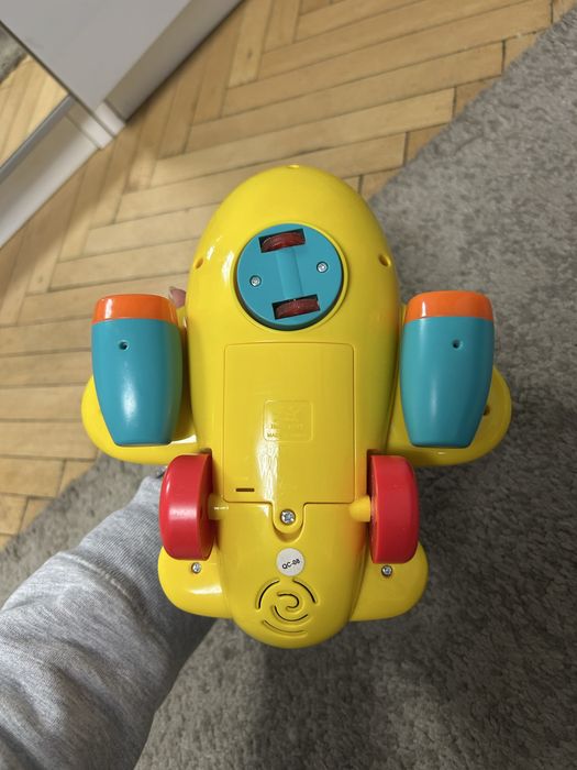 Jucarie interactiva bebe - Avion cu muzica si lumini in limba engleza