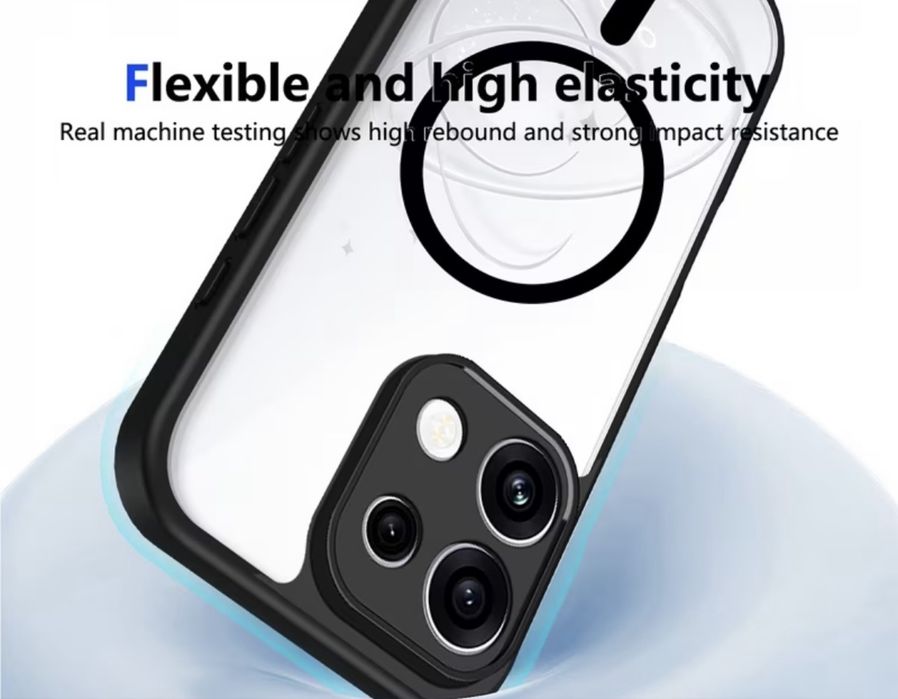 Oppo Reno16,Oppo Reno16 pro ударо-устойчив кейс Magsafe прозрачен