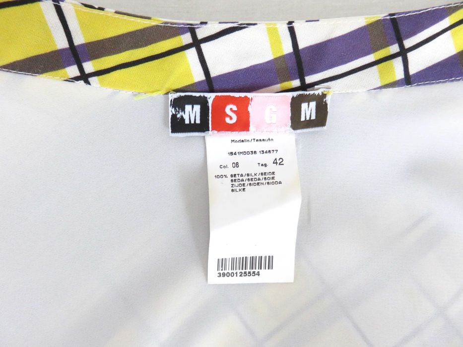 Копринена пола MSGM, миди дължина, S - M