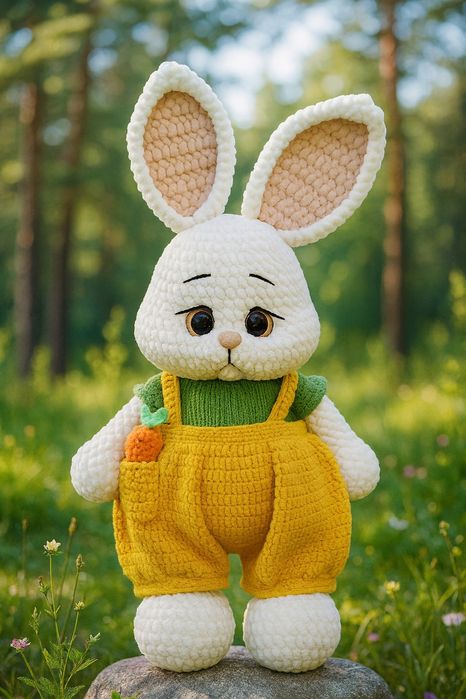 Ръчно плетен заек