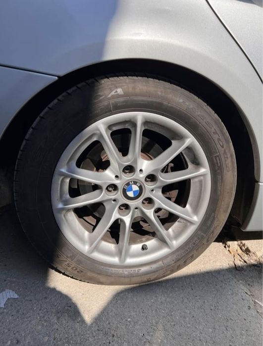 205/55 16", дот 25 и 22 Джанти с хубави летни гуми 5 x 120 BMW e90,  e46 и др.