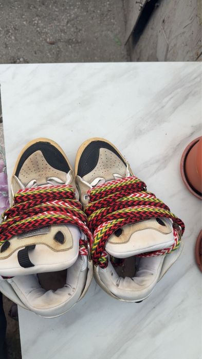 lanvin curb sneakers
