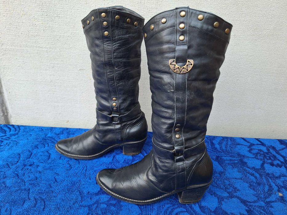 **Esco Black | cizme dama piele | mar. 38 | 24 cm