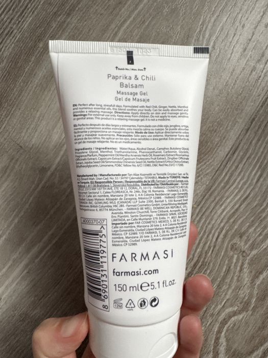 Gel cu paprika si chili Farmasi