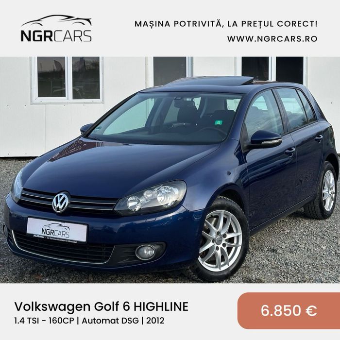 Volkswagen Golf 6 1.4 TSI 2012 Highline DSG RATE / NUMERE / TRANSPORT