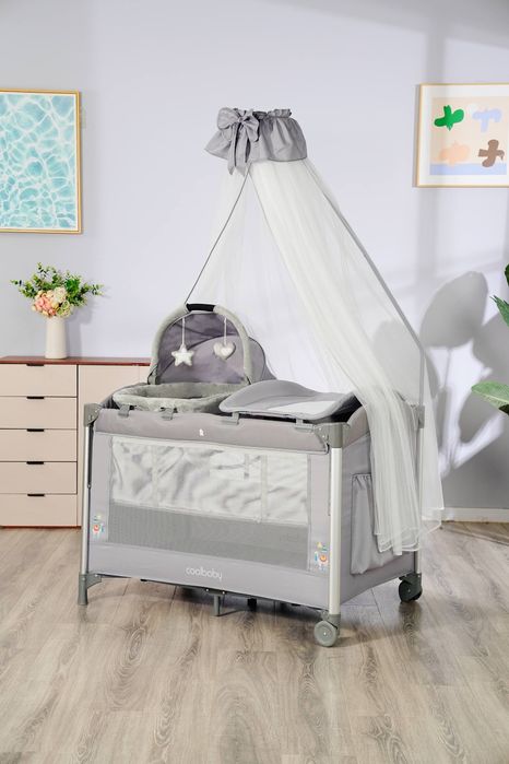 Новый детский кровать манеж+Люлька+пеленальный столик