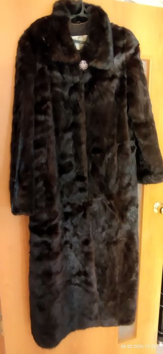 Норковая шуба длинная