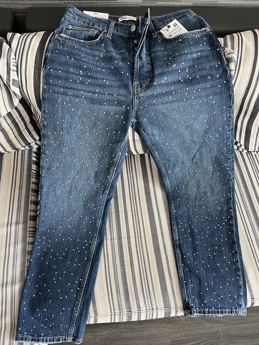 Дънки Zara с камъчета