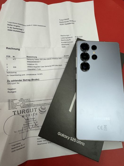 Samsung Galaxy S25 Ultra 256GB Silverblue