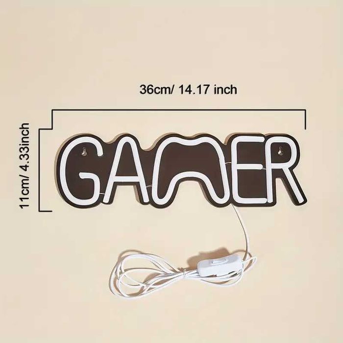 Semn led lumina reglabila Gamer