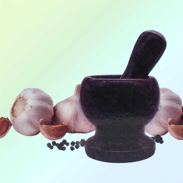 Хаван с пестик от мрамор 10 см