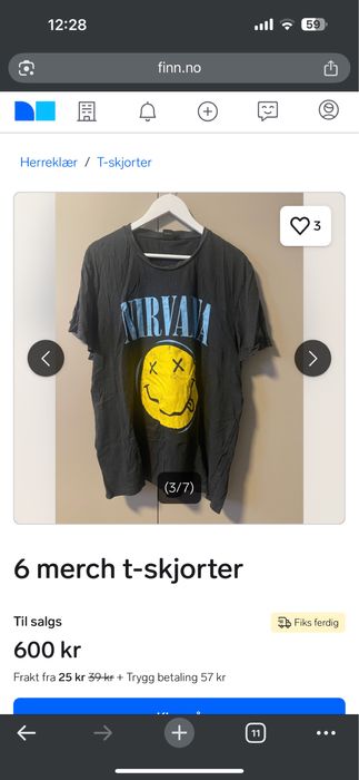 NIRVANA оригинальная футболка