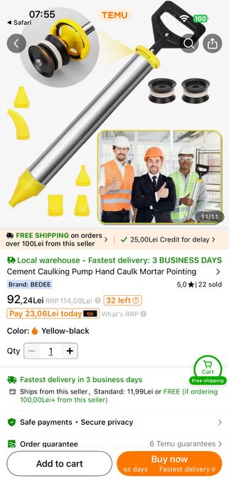 Dispozitiv Rostuit, Chituit PROFESIONAL Din METAL - MORTAR, TENCUIALA, CHIT, ROSTURI