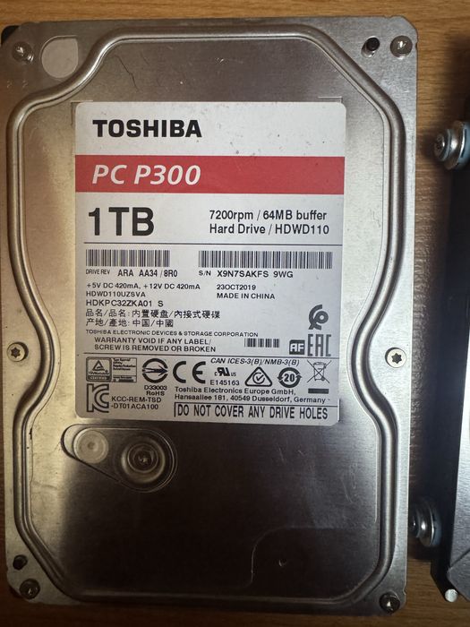 Жесткий диск 1tb 500gb