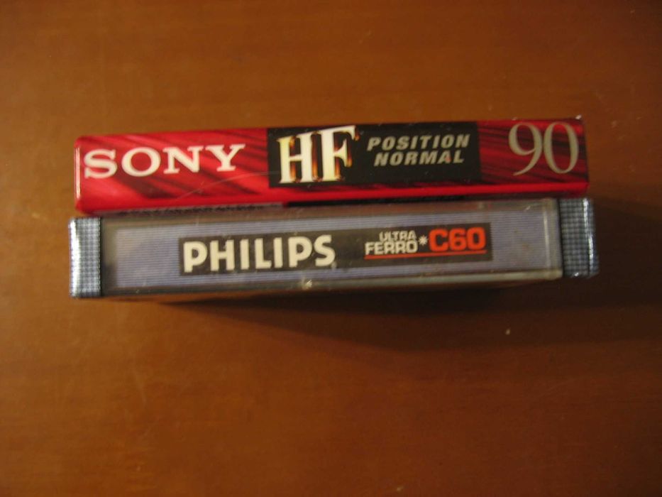 аудио касети SONY C 90 , PHILIPS ULTRA FERRO C 60  ново !!