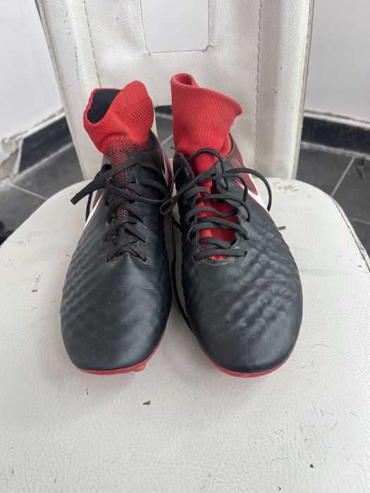 Nike Magista Obra II FG Fire - Black / White / University Red