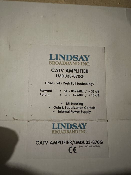 Широкополосный усилитель Lindsay