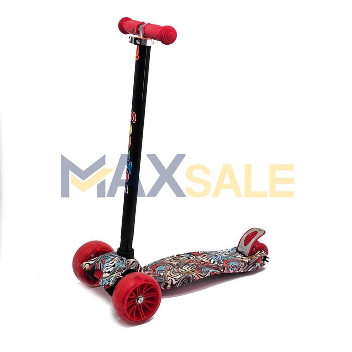 Детска триколка тротинетка различни цветове с 3 светещи колела