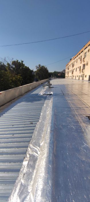 Кровля, Кровельные работы, фольгоизол, профнастил