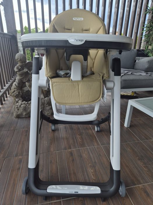 Scaun de masa 2 in 1 Peg Perego Siesta Follow Me, Bej