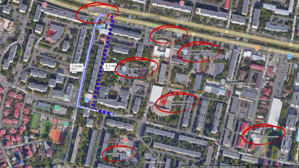 Apartament 3 camere - Piata Trapezului - Direct Proprietar